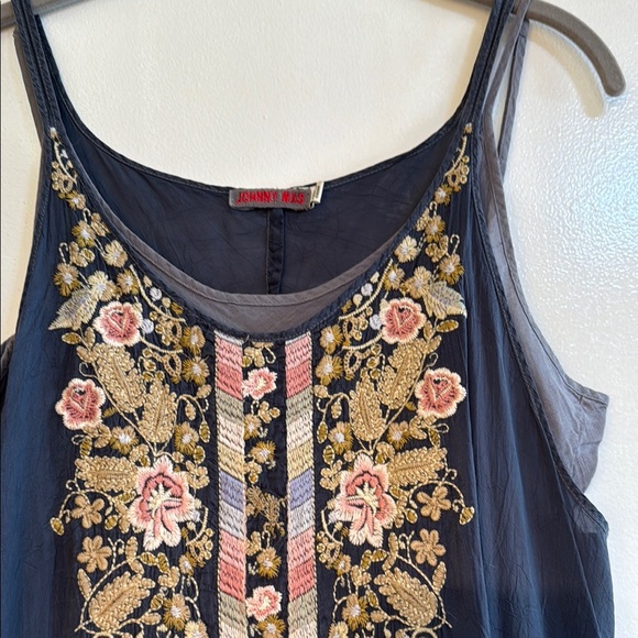 Johnny Was Embroidered Tank Dress L - Picture 8 of 8
